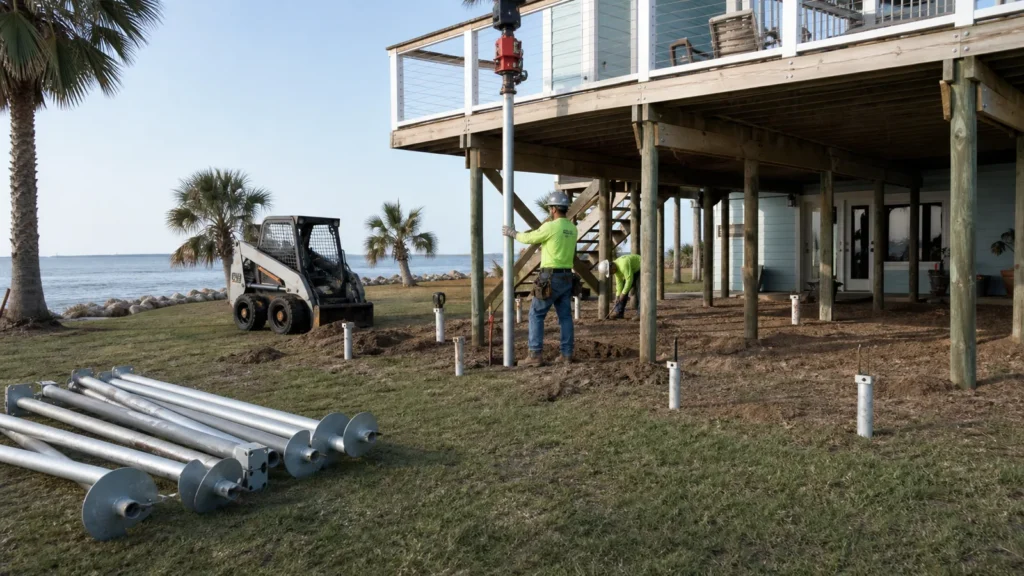 Helical Deck Piers for Coastal Bend Properties — local foundation service assessment in Corpus Christi, Texas